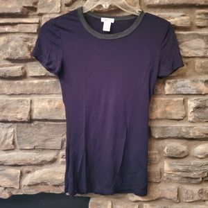 LIGHTWEIGHT BLACK TEE SHIRT SZ XS